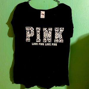 Black Victoria’s Secret PINK shirt